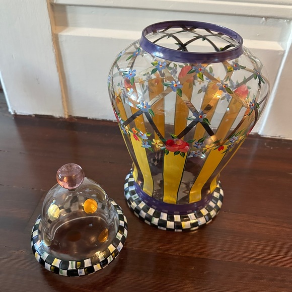 NWT Authentic MACKENZIE-CHILDS Garland Apothecary Jar - Picture 13 of 16